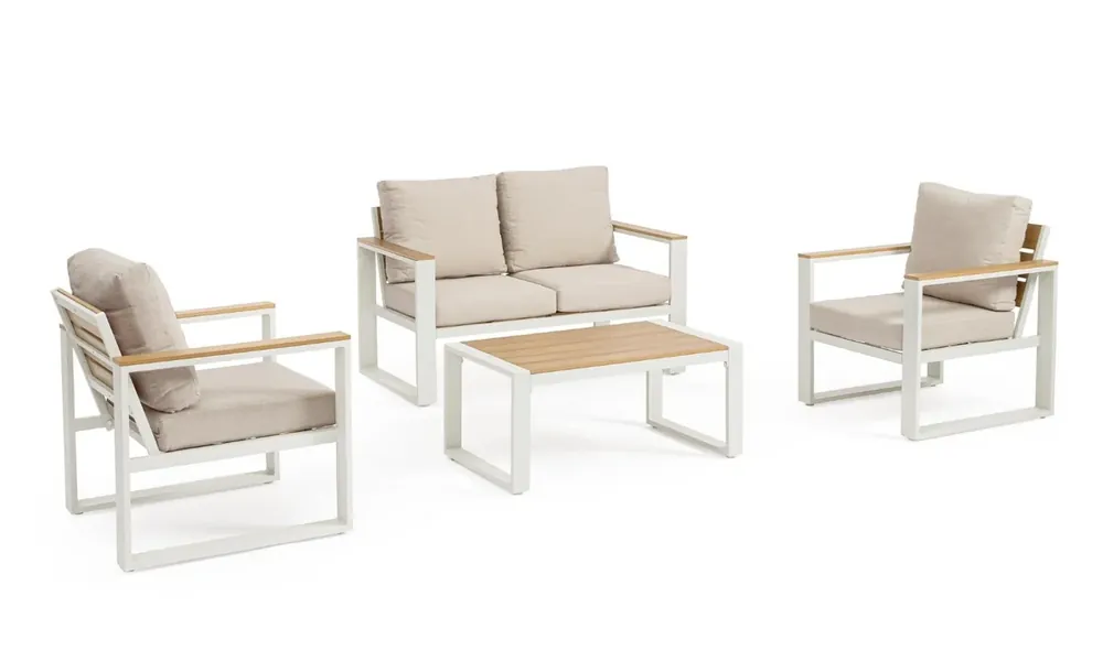 Acum disponibil | Set pentru exterior LEANDRO WHITE 4PCS